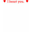 I heart you. (Ladies Spaghetti Top [Fitted]) t-shirts