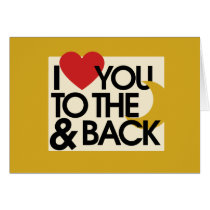 I heart you to the moon and back cards