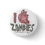 I Heart Zombies by Mudge Studios buttons