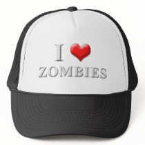 I Heart Zombies Hat 002