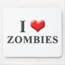 I Heart Zombies Mousepad 001
