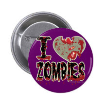 i heart zombies!  pin