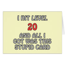 I Hit Level 20 and All I Got ...