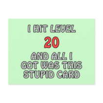 I Hit Level 20 and All I Got ...
