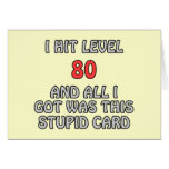 I Hit Level 80 and All I Got Was This ... cards
