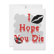 I Hope You Die Personalized Invites