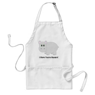 I Hope You`re Hungry! Hippo Apron