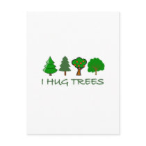 I Hug Trees Post Card