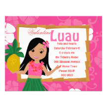 I Hula-Love You Personalised Invites