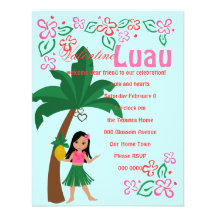 I Hula-Love You Personalized Invites