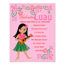 I Hula-Love You u\Ukulele Custom Invitations
