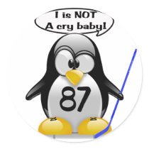 I is NOT a Cry Baby Round Sticker