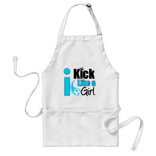I Kick Like A Girl Aprons