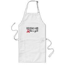 I Kicked Ass Like A Girl Heart Attack Survivor Apron