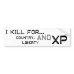 I Kill For... bumper stickers