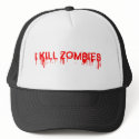 I kill zombies hats