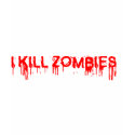 I kill zombies t-shirts