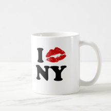 I Kiss New York Coffee Mug