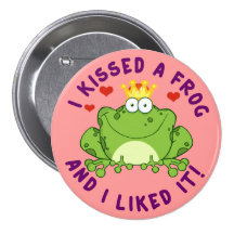 I Kissed a Frog on Valentine's Day Pins