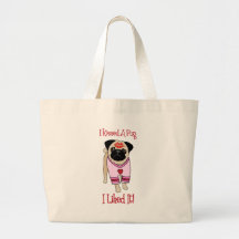 I Kissed A Pug Tees and Gifts Canvas Bag