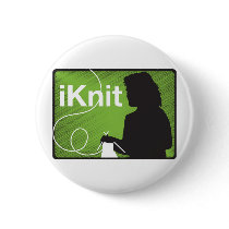 I Knit Button