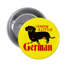 I Know A Little German Pinback Buttons