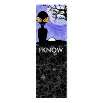 " I KNOW. " Bookmark Business Card Templates