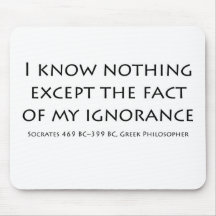 "I know nothing exept...." Mousepads
