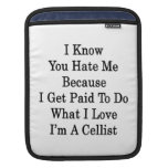 I Know You Hate Me Because I Get Paid To Do What I iPad Sleeves