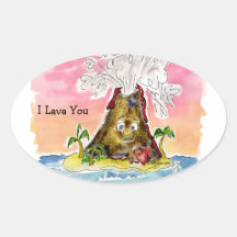 I Lava You Stickers