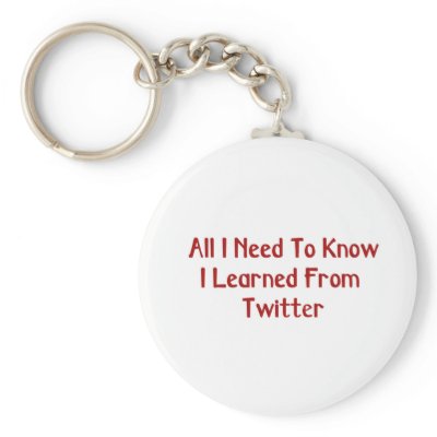 I Learned From Twitter Keychain by HollyDayDesigns