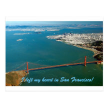 I left my heart in San Francisco Post Card