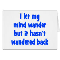 I let my mind wander greeting cards
