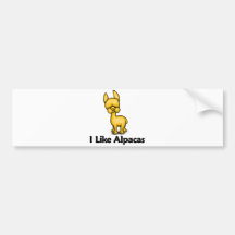 I Like Alpacas Bumper Sticker