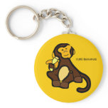 I LIKE BANANAS MONKEY KEY CHAIN keychains