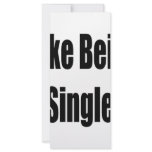 I Like Being Single rack cards