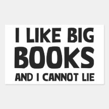 I Like Big Books Sticker