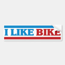 I Like Bike Bumper Stickers