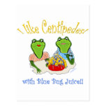 I Like Centipedes with Blue Bug Juice Postcard