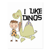I Like Dinos - Boy Tshirts and Gifts Postcards
