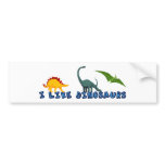 I Like Dinosaurs bumper stickers