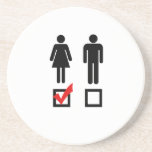 I Like Girls T-shirt Coasters