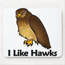 I Like Hawks Mouse Pads