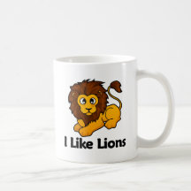 I Like Lions Coffee Mugs