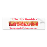 I Like My Boobies bumper stickers