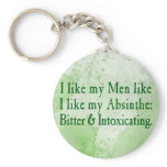 I Like My Men Like I Like My Absinthe Keychain