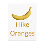 I like Oranges postcards