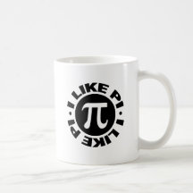 I Like Pi Coffee Mugs