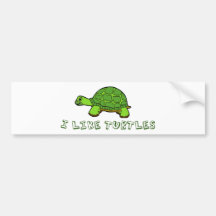 I Like Turtles Bumper Sticker