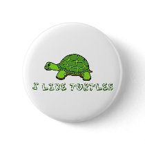 I Like Turtles Buttons